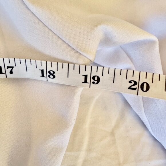 Vintage White Lightweight Belted Bomber Blazer - Picture 12 of 14